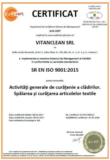 certificare iso 9001